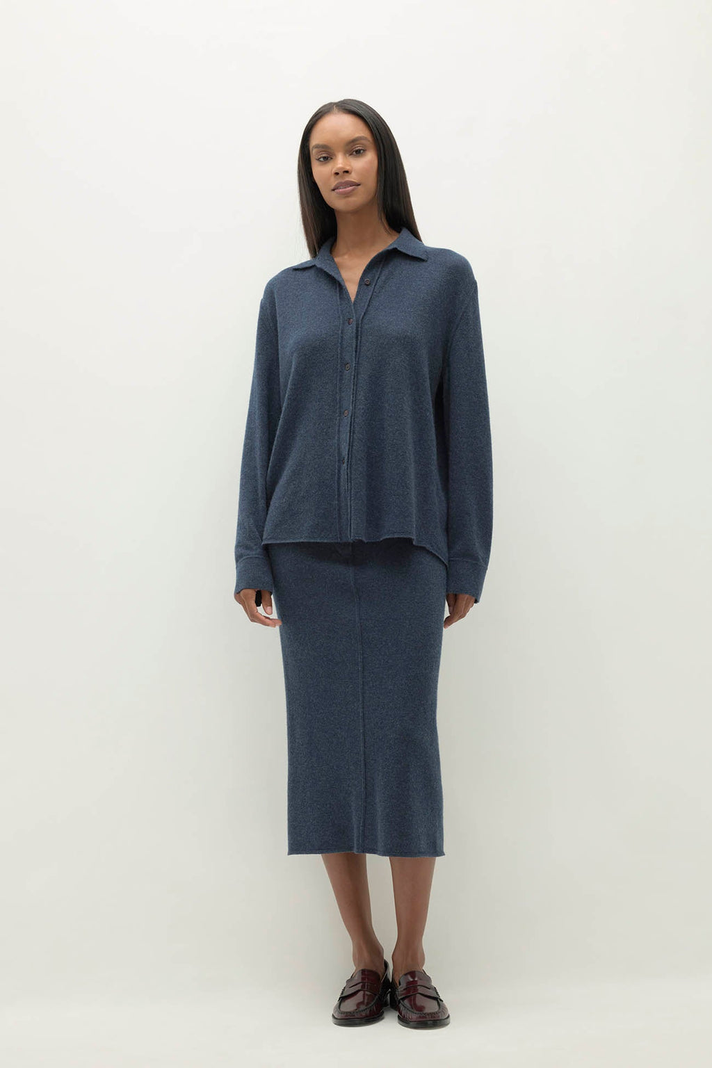 CATANIA DENIM CASHMERE SHIRT