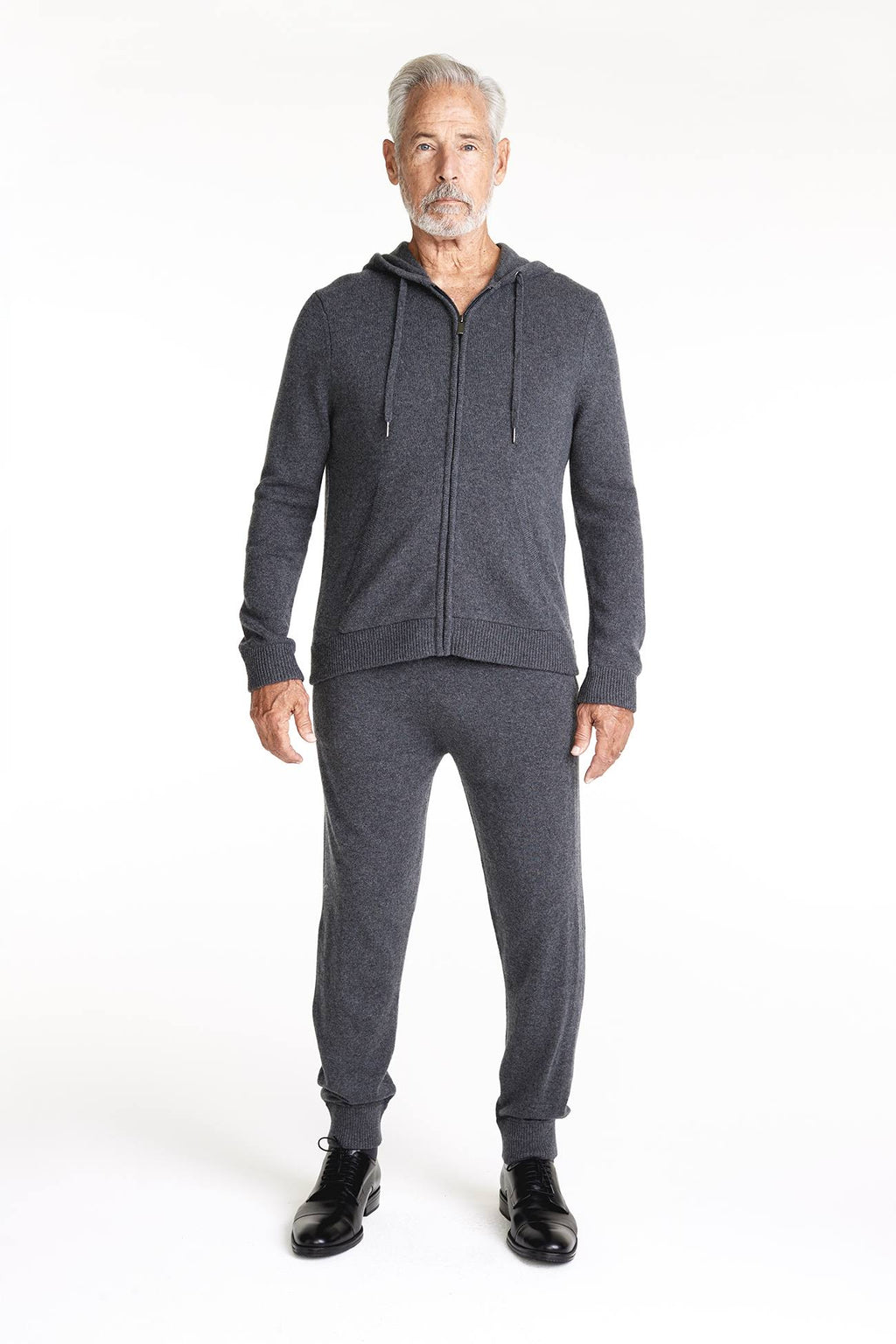 JAKE ZIP-UP CASHMERE HOODIE