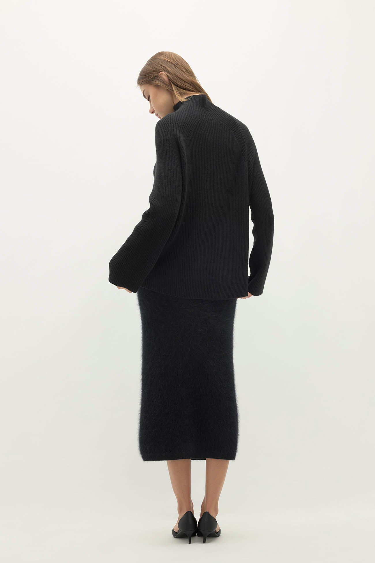 KORA CASHMERE MOCK NECK SWEATER