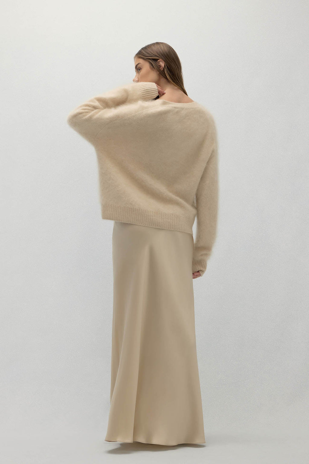 MICHAELA BRUSHED CASHMERE CARDIGAN