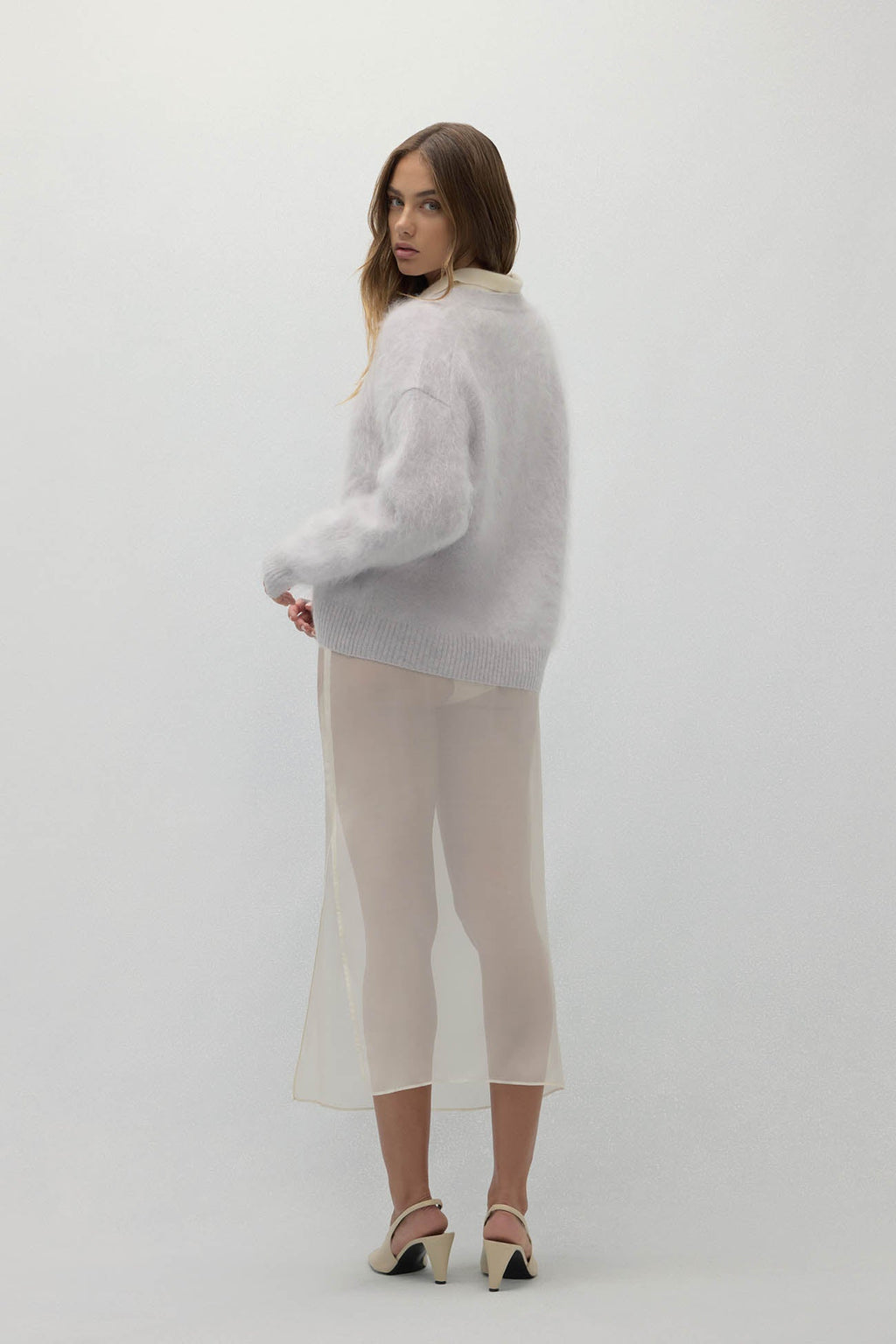 MICHAELA BRUSHED CASHMERE CARDIGAN