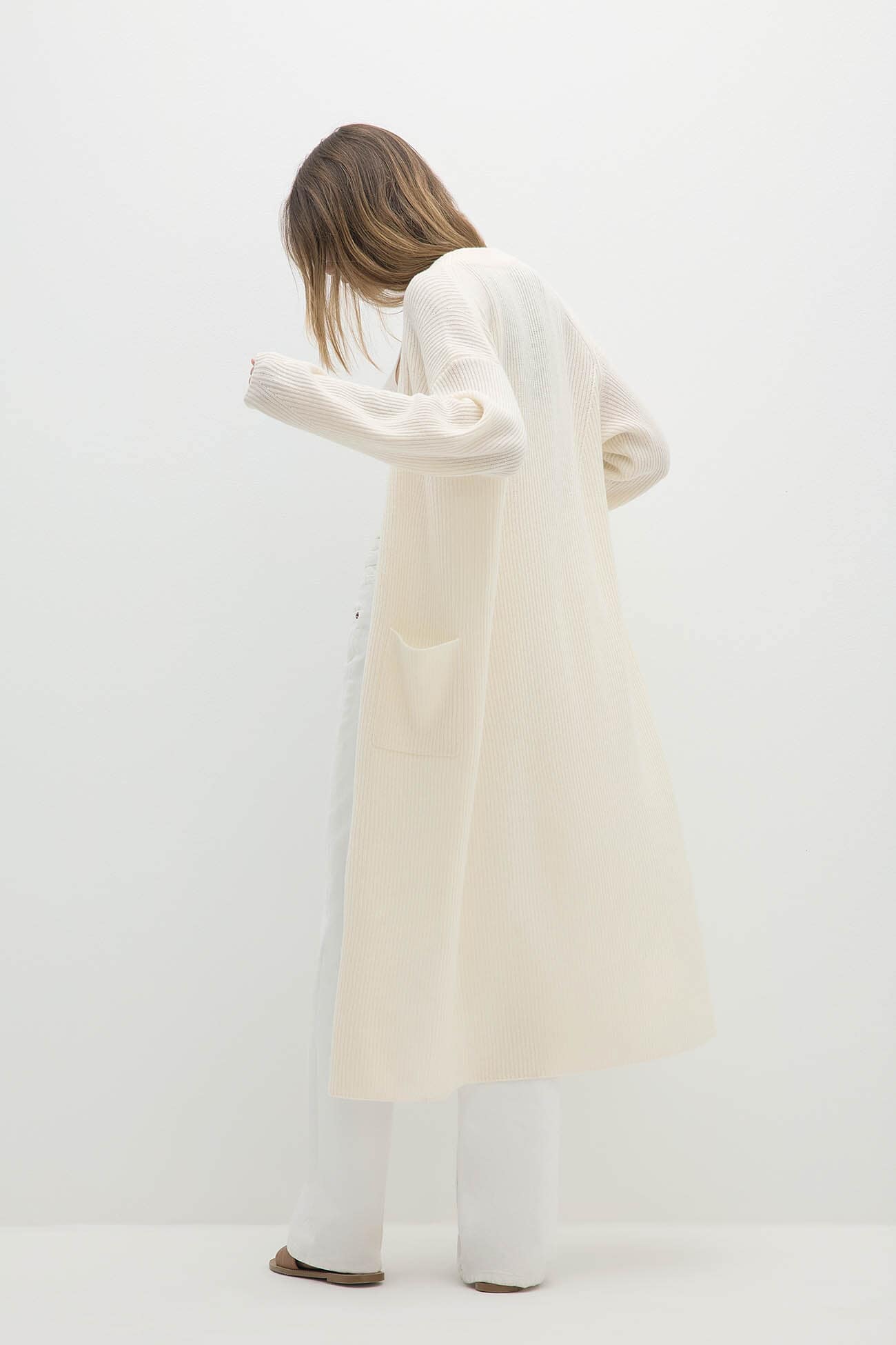 ALISE LONGLINE CASHMERE CARDIGAN
