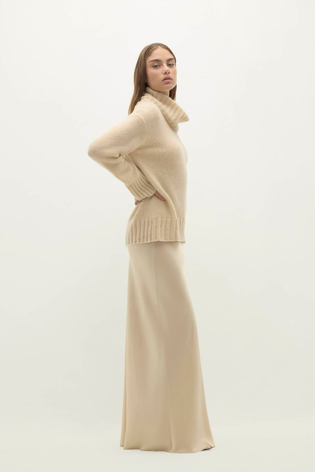 MARTINA CLOUD SPUN CASHMERE TURTLENECK