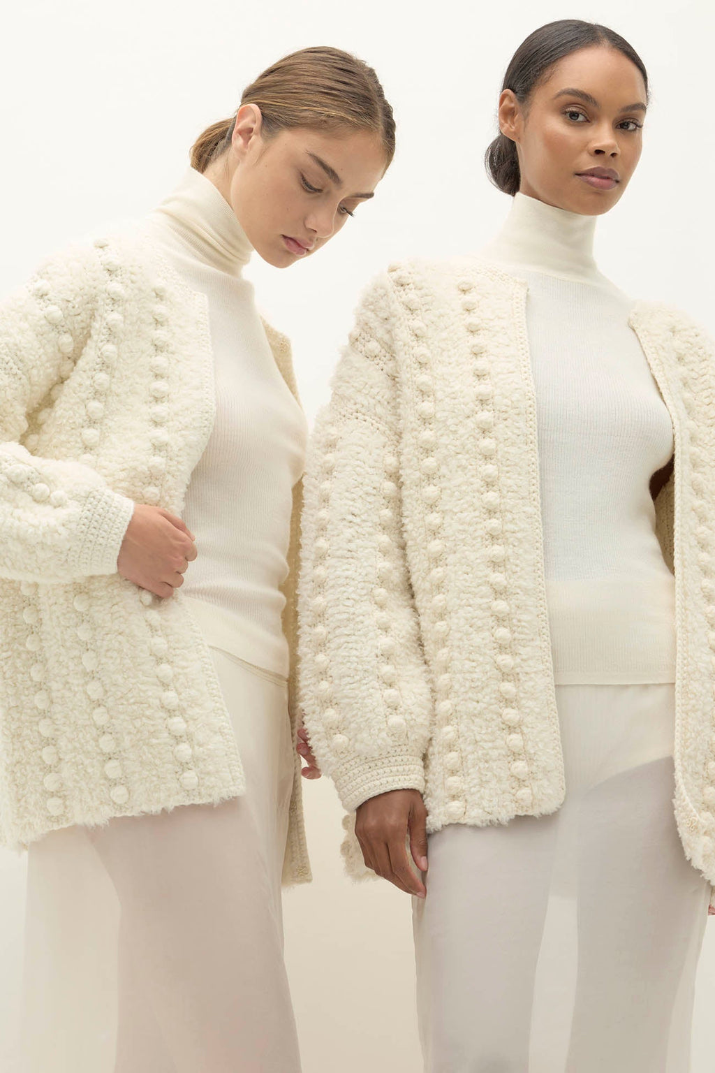 ISA HAND KNIT BUBBLE CARDIGAN