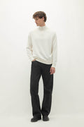 RONAN COTTON CASHMERE HALF-ZIP
